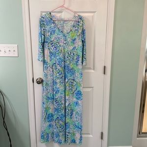 Lilly Pulitzer knit maxi dress.